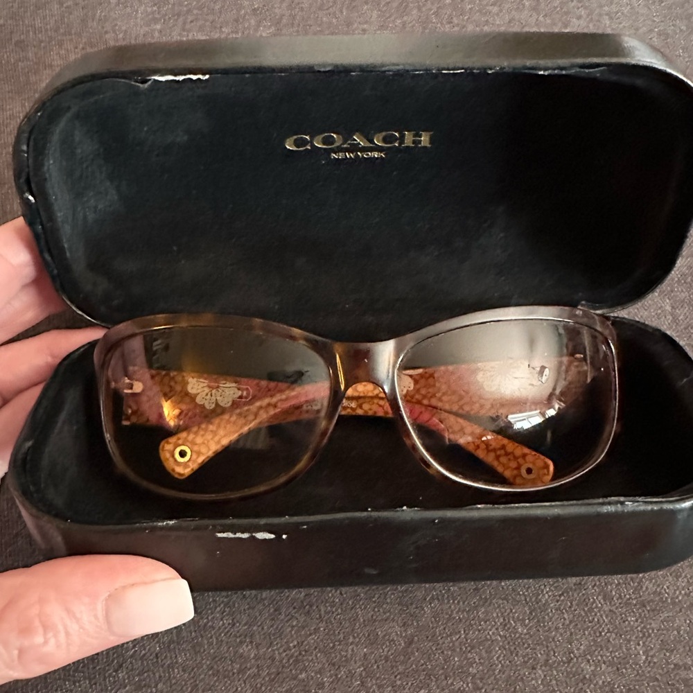 Coach Brown Patterned Sunglasses - image 7